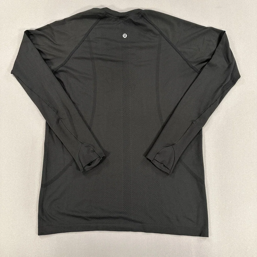 Lululemon Shirt Womens 12 Black Swiftly‎ Tech Long Sleeve Athletic Top Running